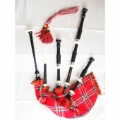 Rosewood Highland Full Size Bagpipe Set ( Black Color )